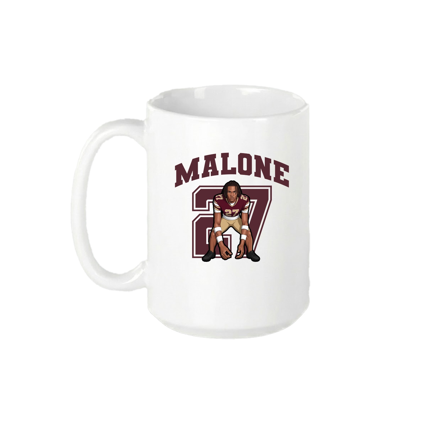 15oz Coffee Mug — Number in White