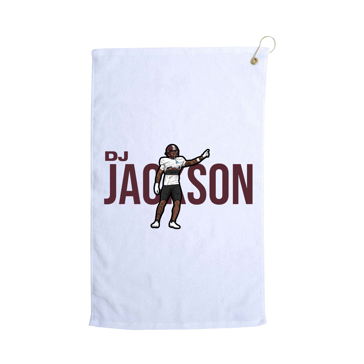 Golf Towel — Player Name in White
