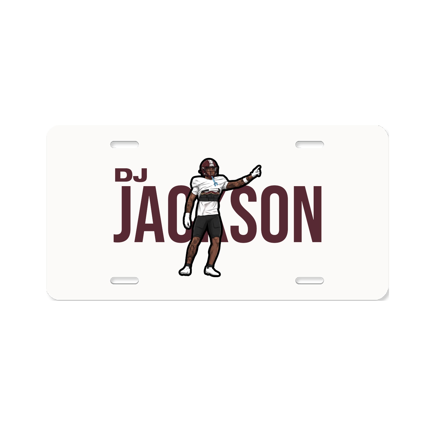 License Plate — Player Name in Classic