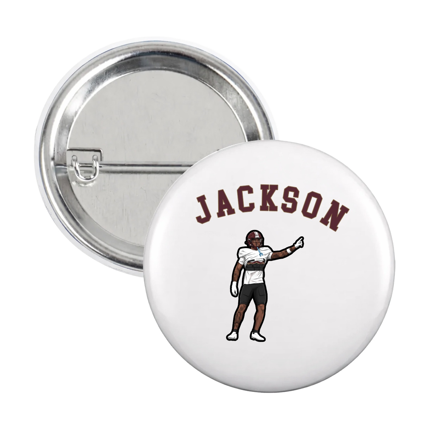Game Day Button — Shirsey Arch in White