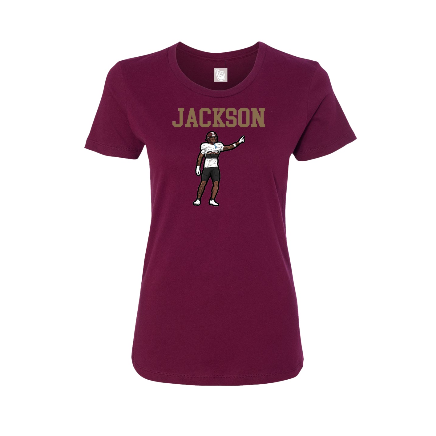 Fitted Women's Tee — Shirsey in Maroon
