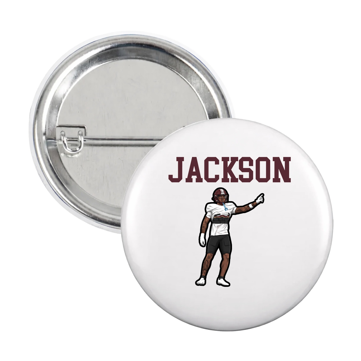Game Day Button — Shirsey in White