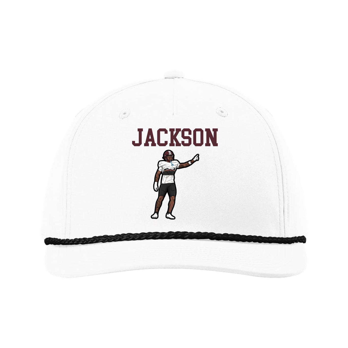 Five-Panel Classic Rope Cap — Shirsey in White