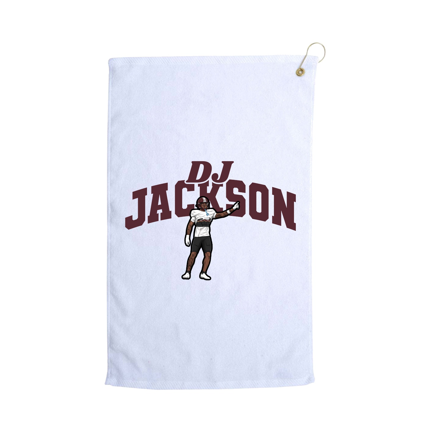 Golf Towel — Signature Arch in White