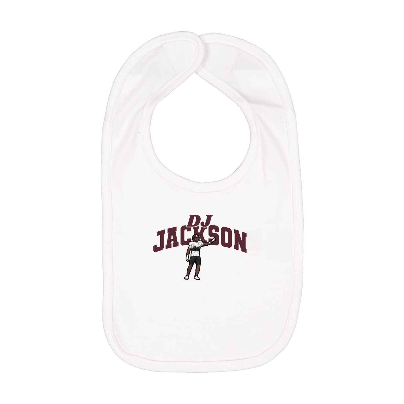 Infant Bib — Signature Arch in White