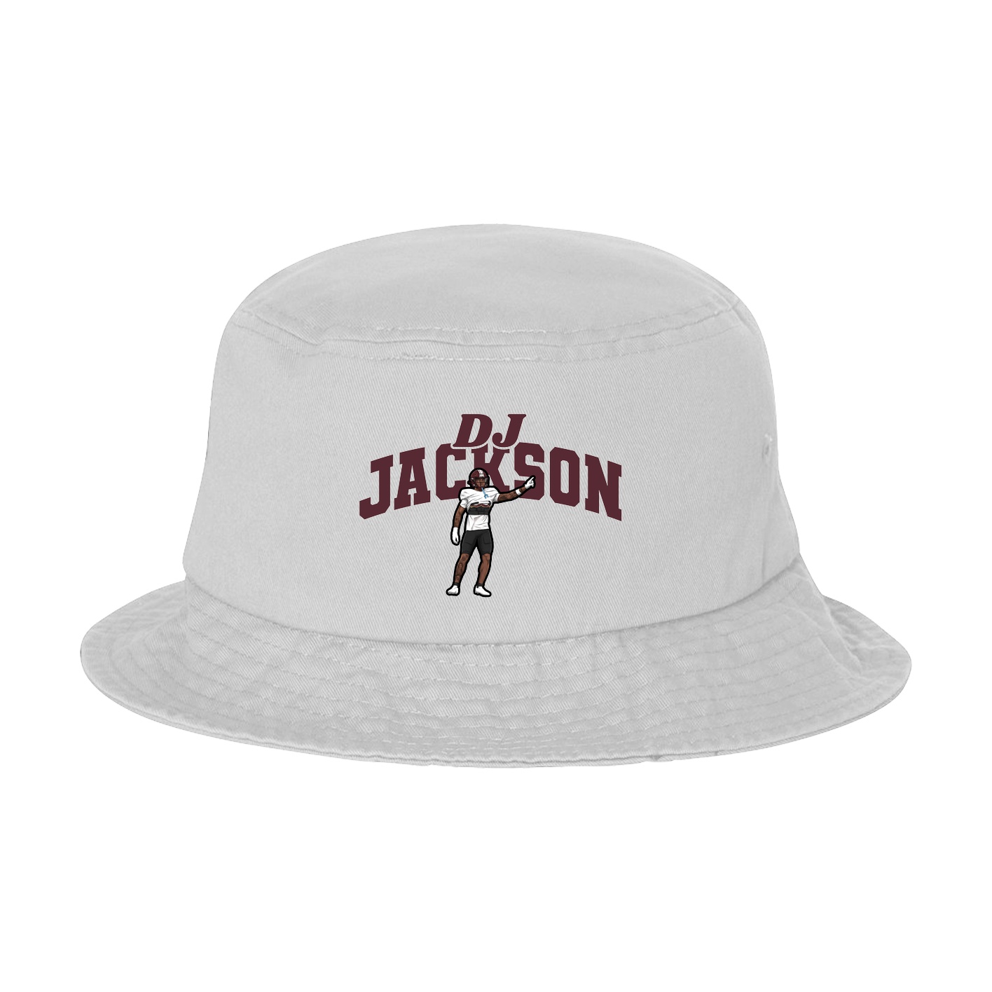 Bucket Cap — Signature Arch in White