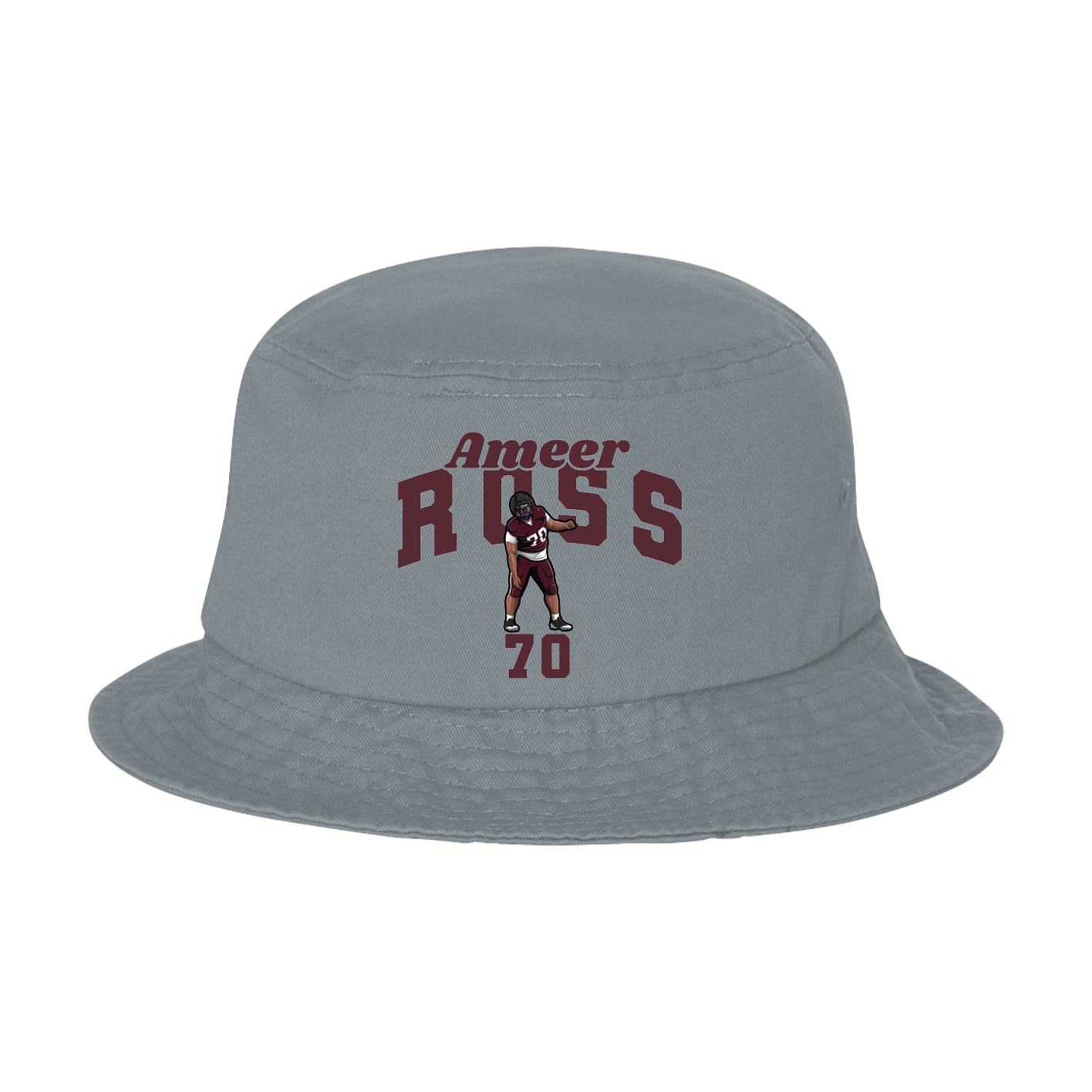 Bucket Cap — Signature Arch in Grey