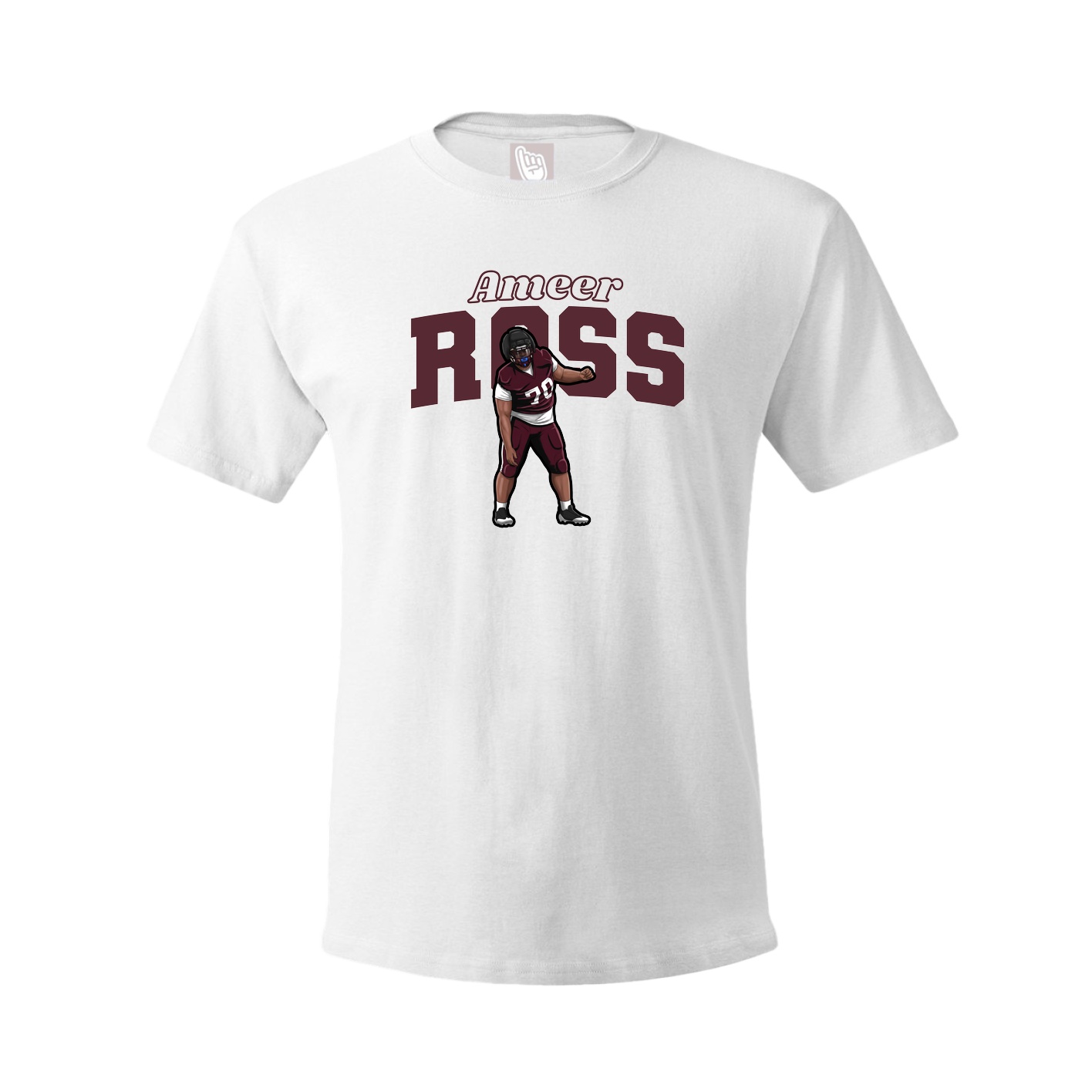 Tee — Name Arch in White