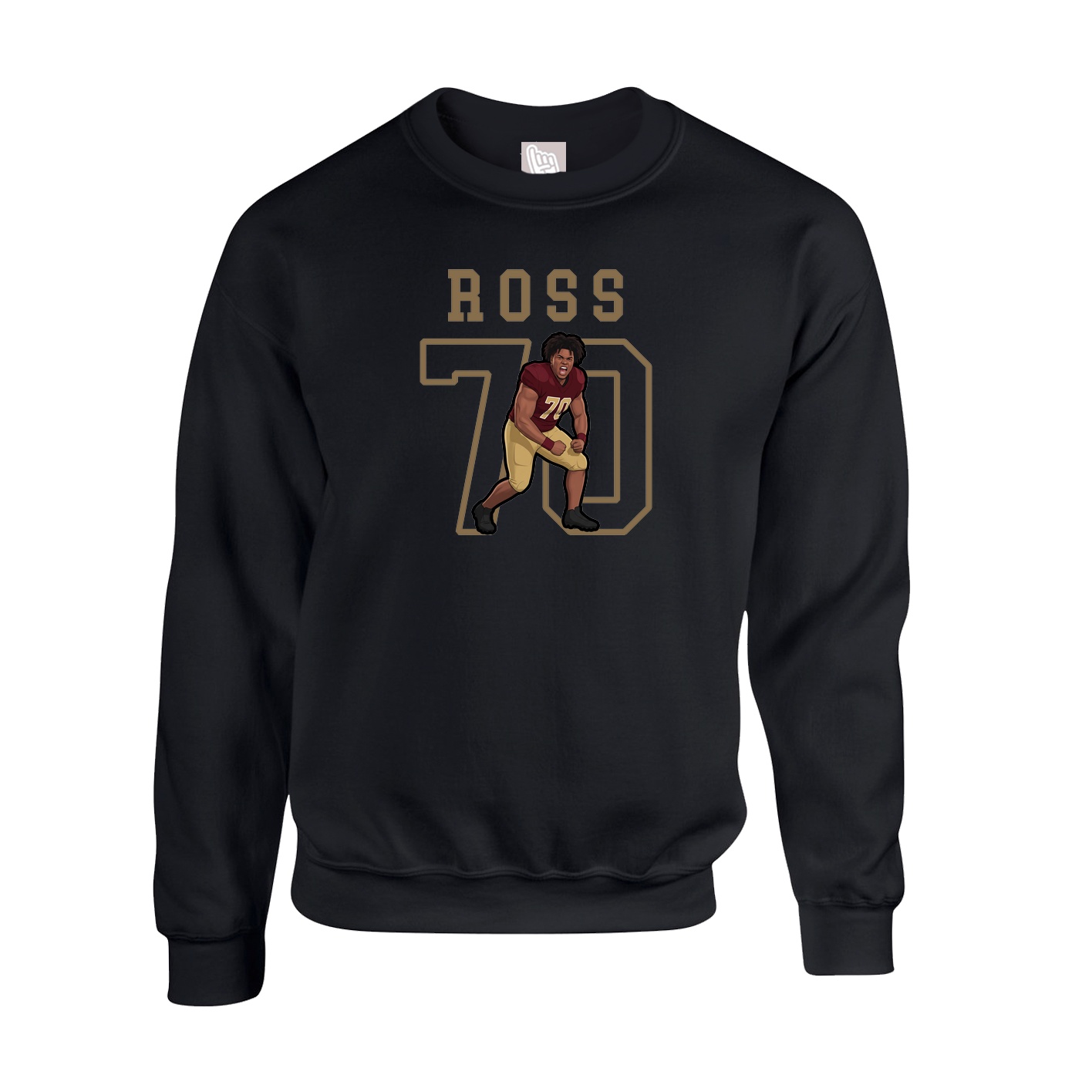 Fleece Crew — Shirsey in Black
