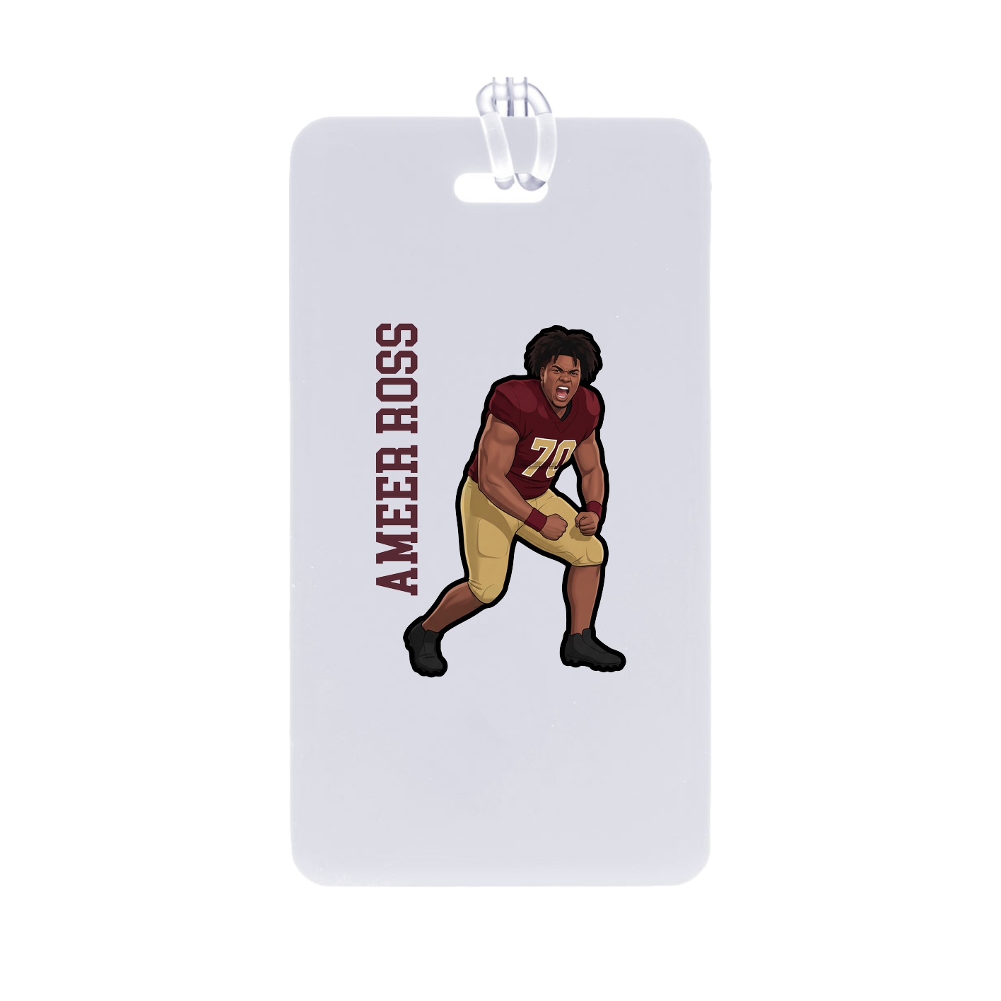 Bag Tag — Name Vertical in Classic