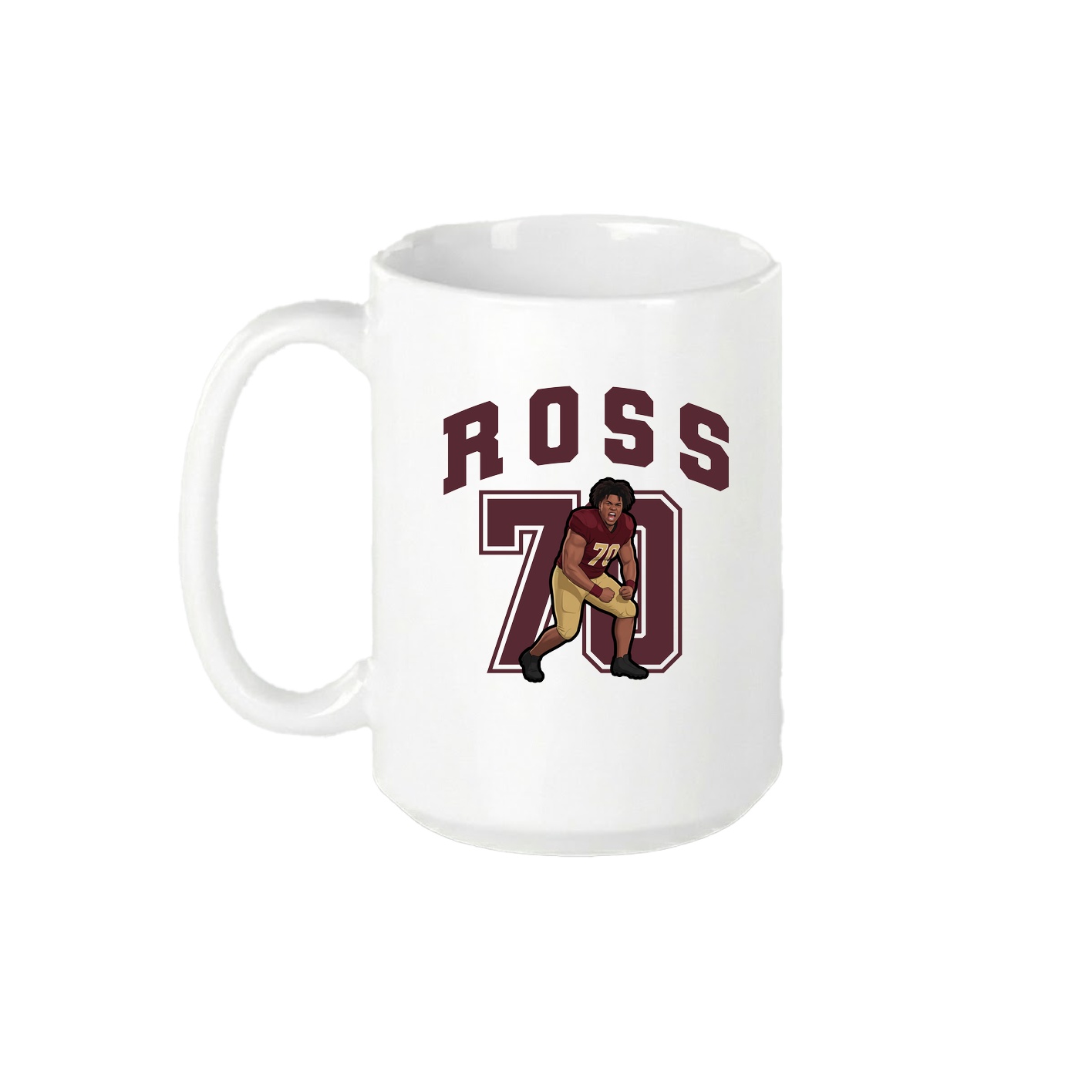 15oz Coffee Mug — Number in White
