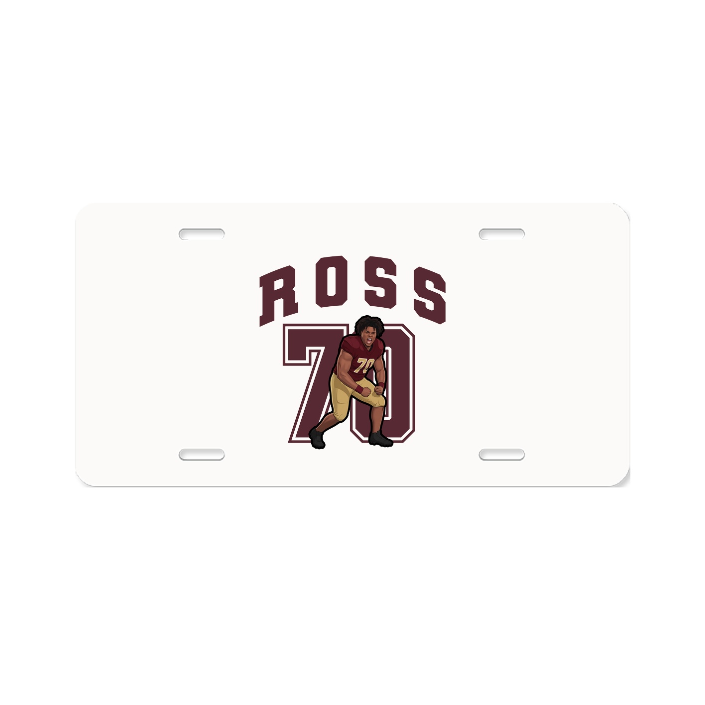License Plate — Number in Classic