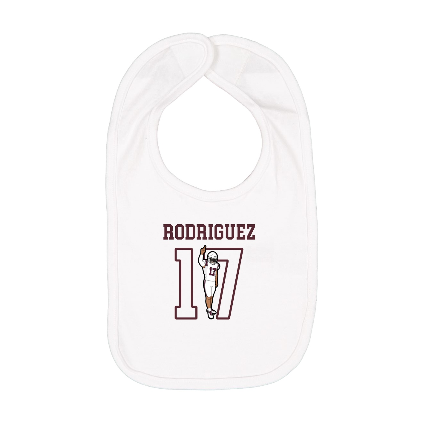 Infant Bib — Shirsey in White