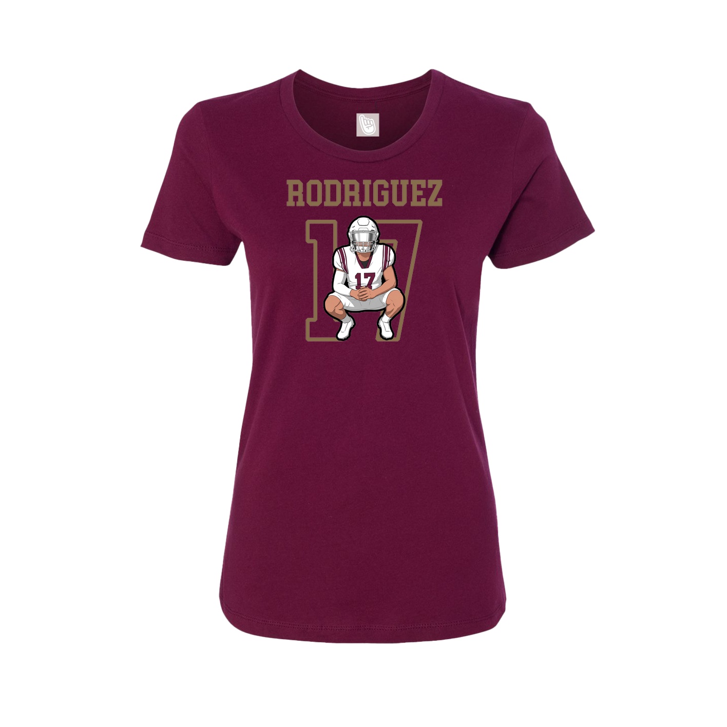 Fitted Women's Tee — Shirsey in Maroon
