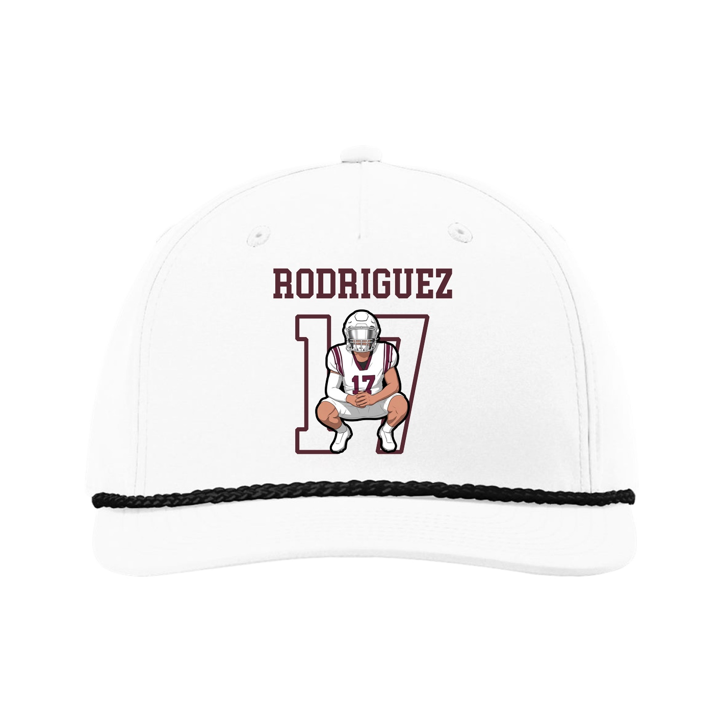 Five-Panel Classic Rope Cap — Shirsey in White