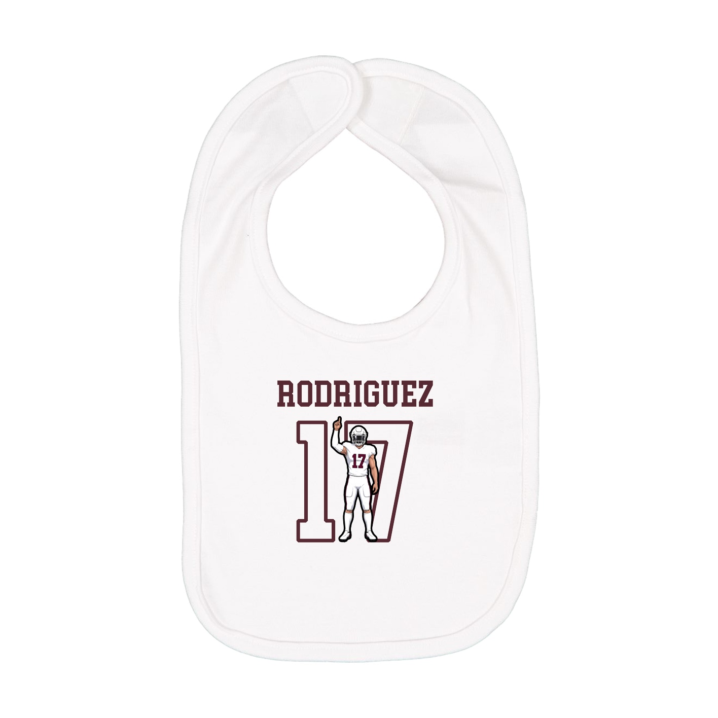 Infant Bib — Shirsey in White