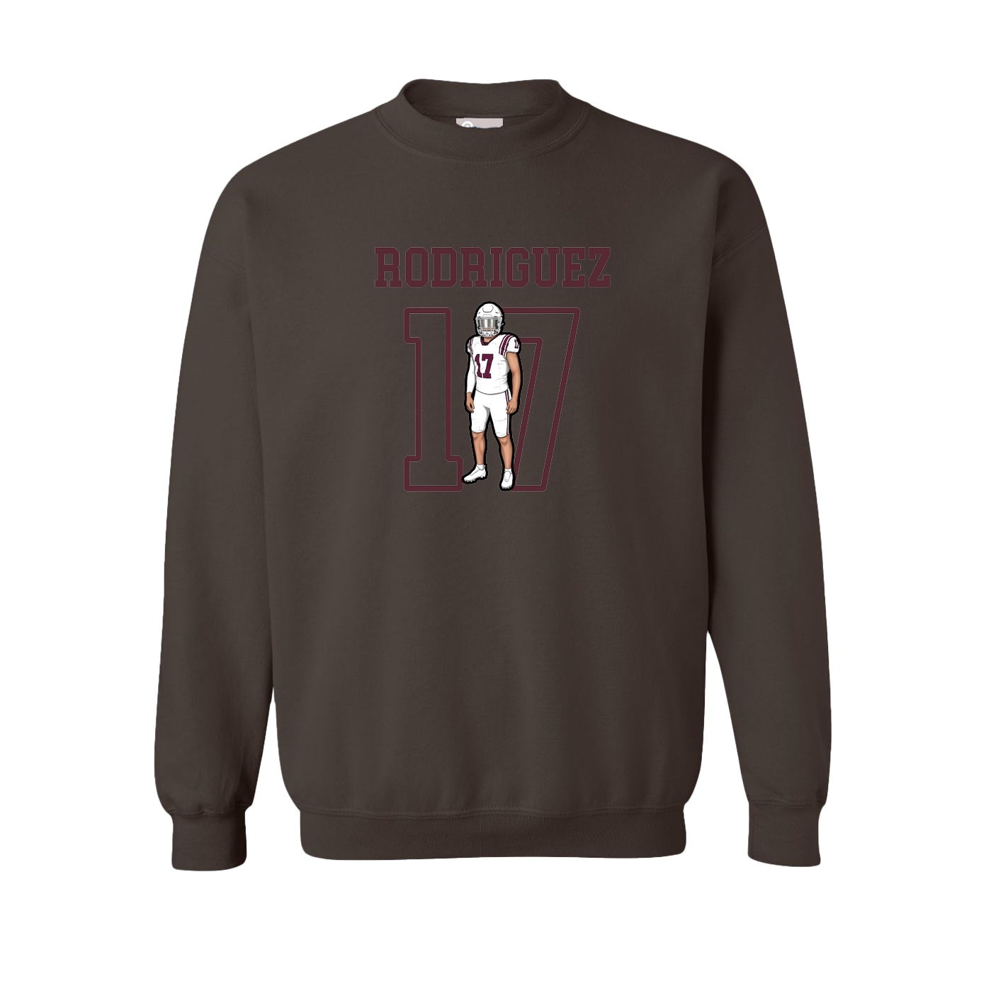 Fleece Crew — Shirsey in Brown