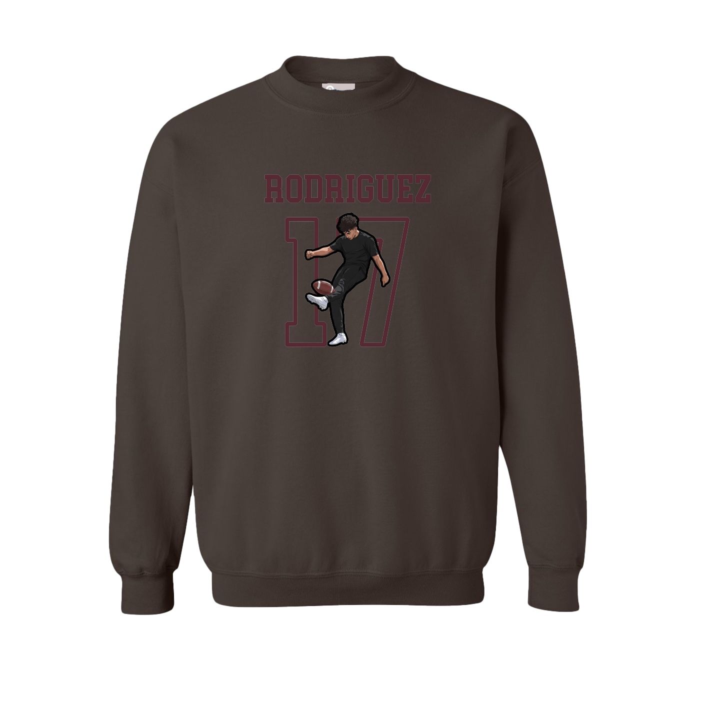 Fleece Crew — Shirsey in Brown