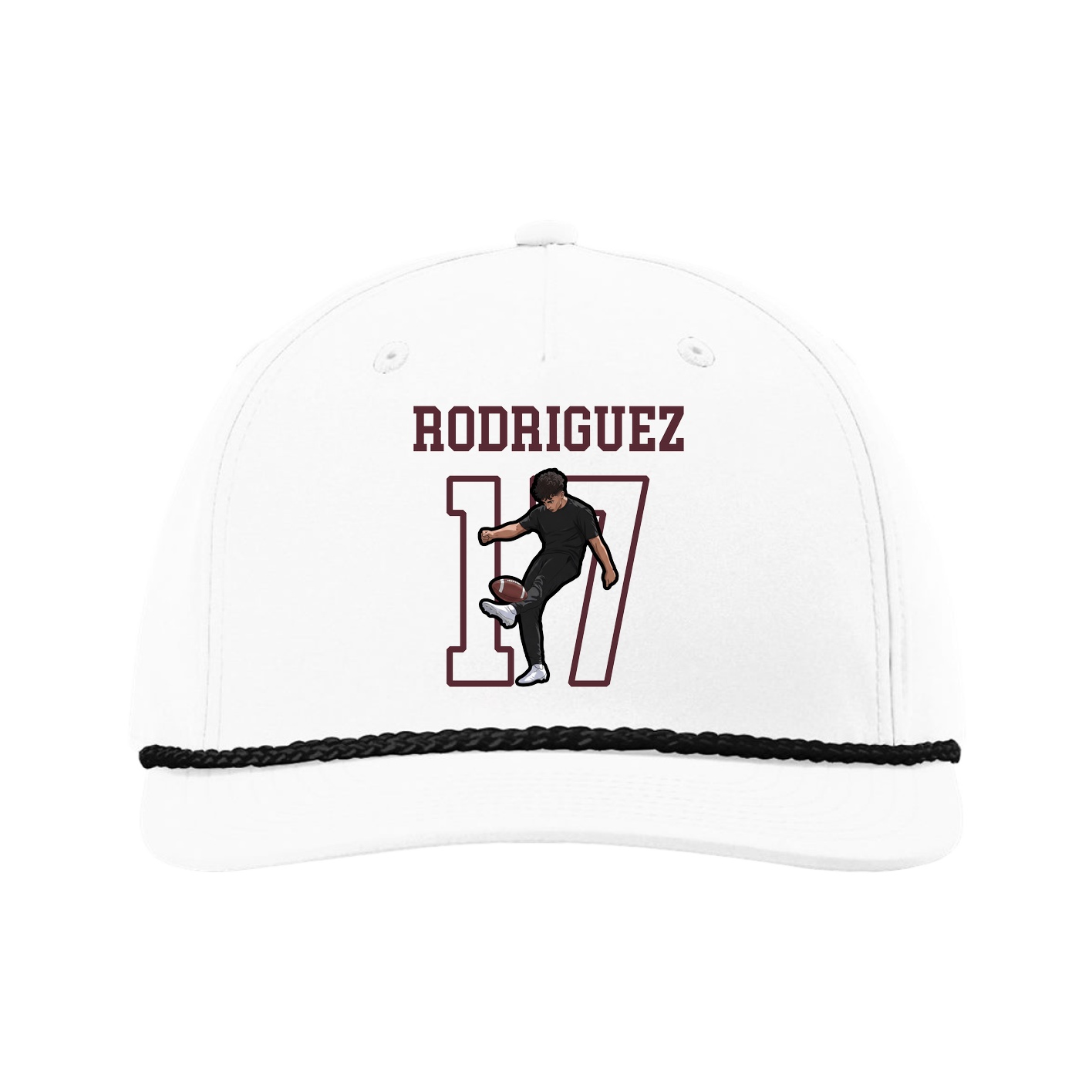 Five-Panel Classic Rope Cap — Shirsey in White
