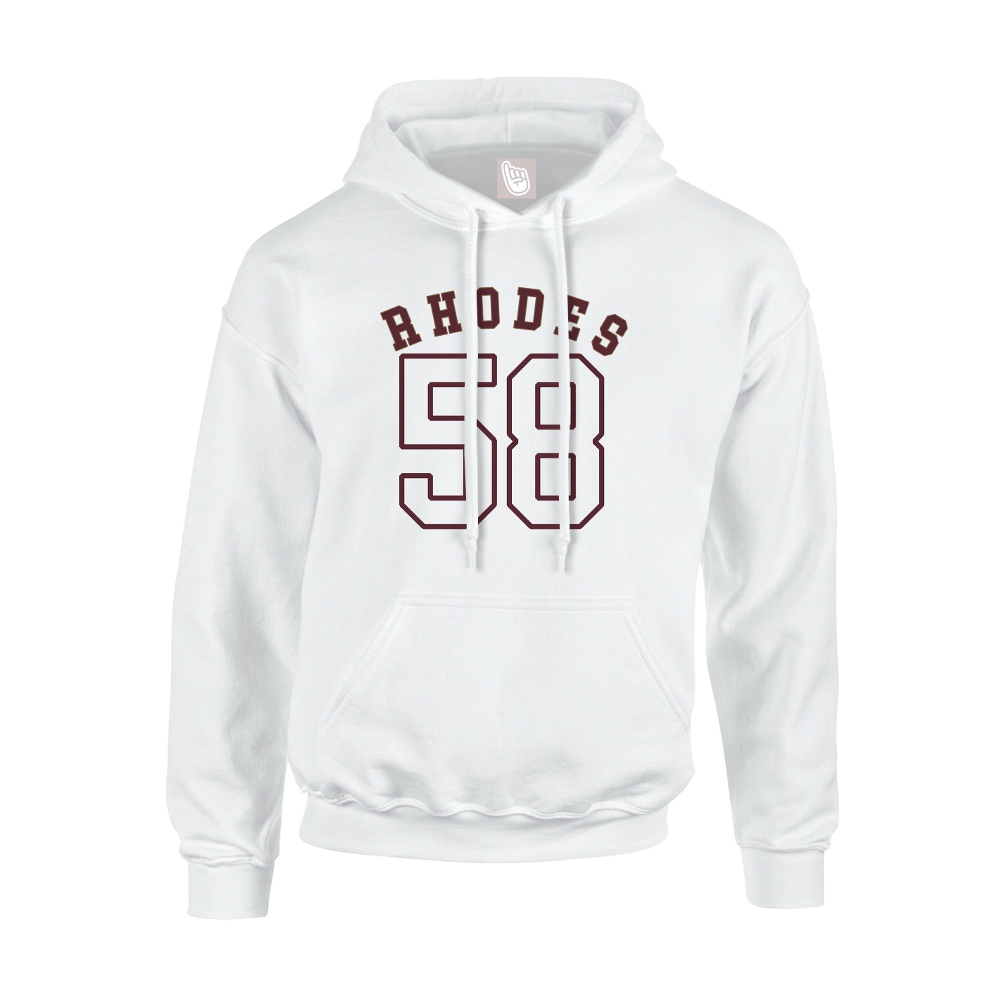 Youth Hoodie — Shirsey Arch in White