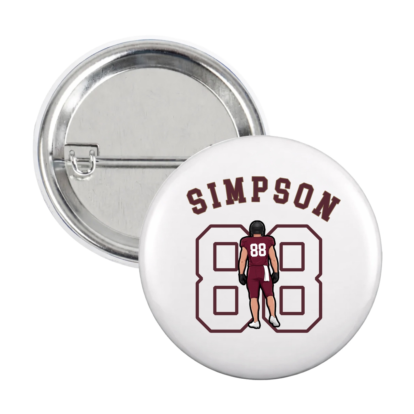 Game Day Button — Shirsey Arch in White
