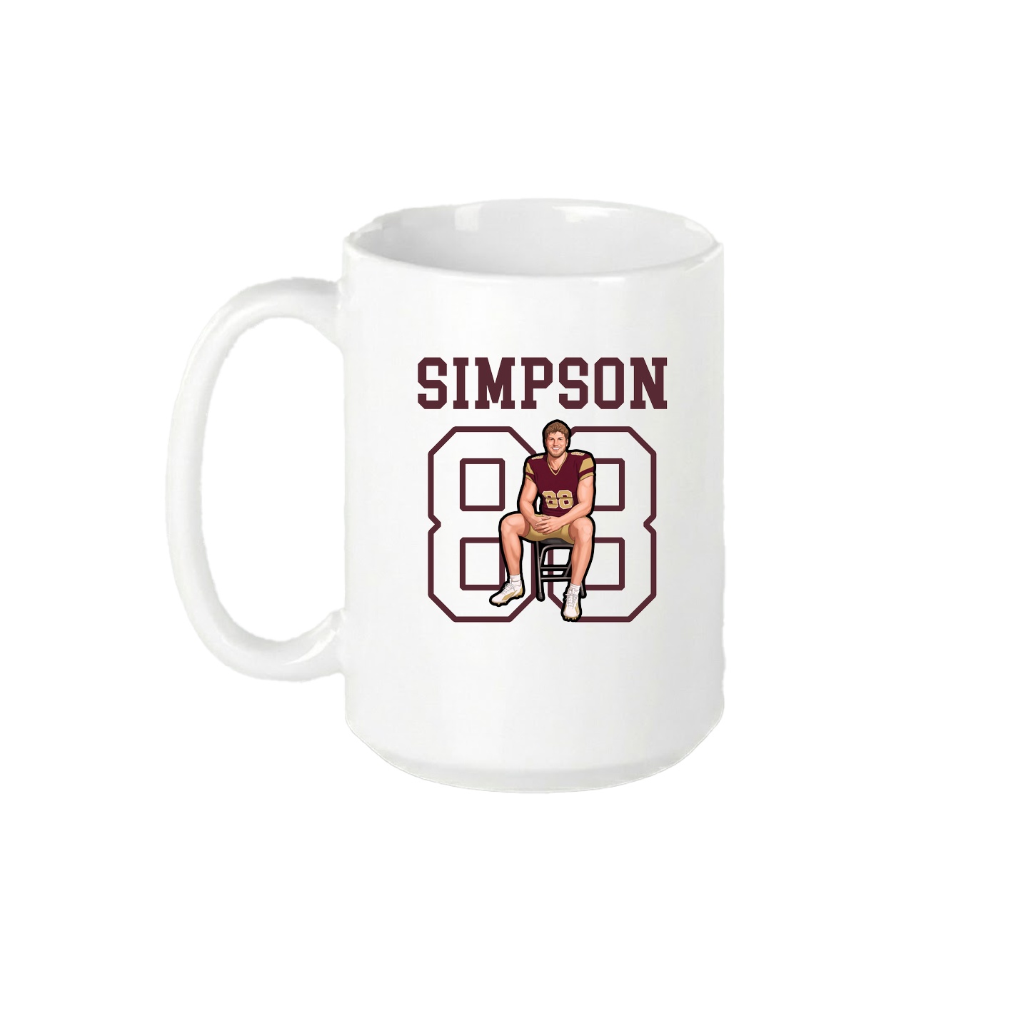 15oz Coffee Mug — Shirsey in White