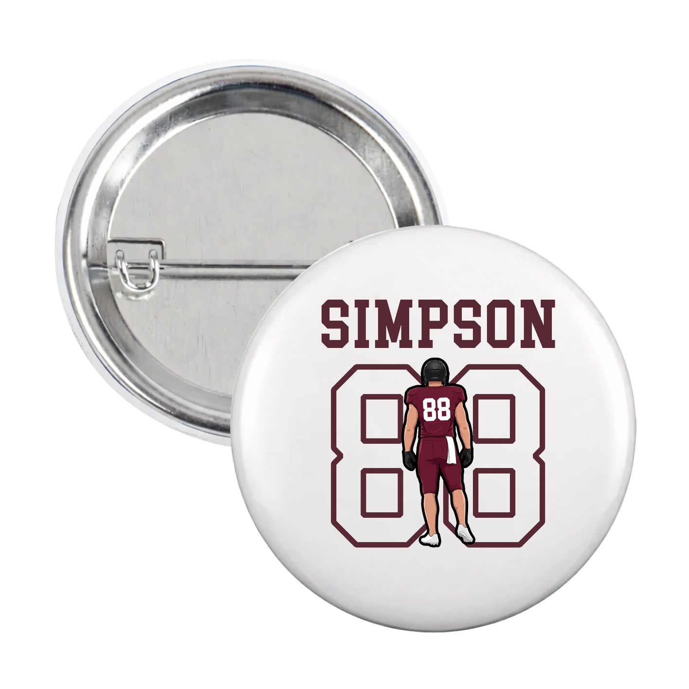 Game Day Button — Shirsey in White