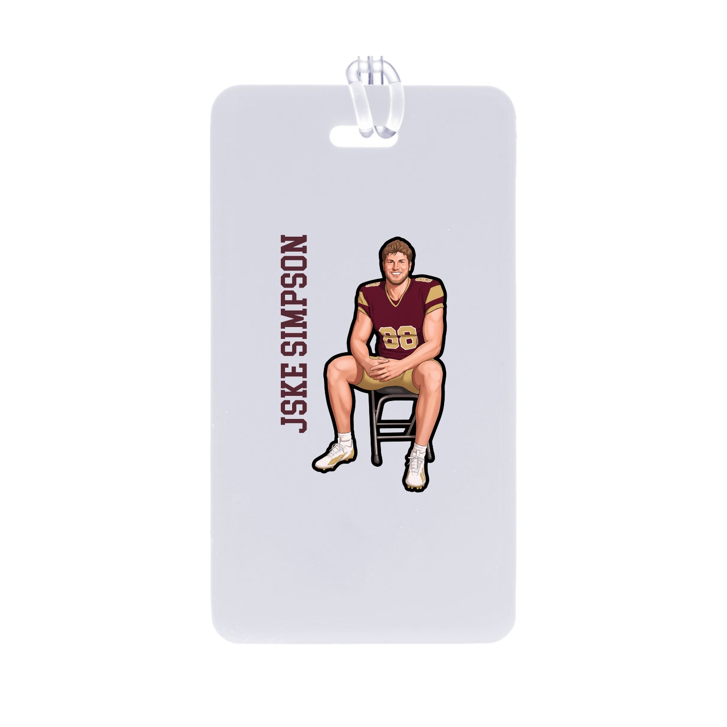 Bag Tag — Name Vertical in Classic
