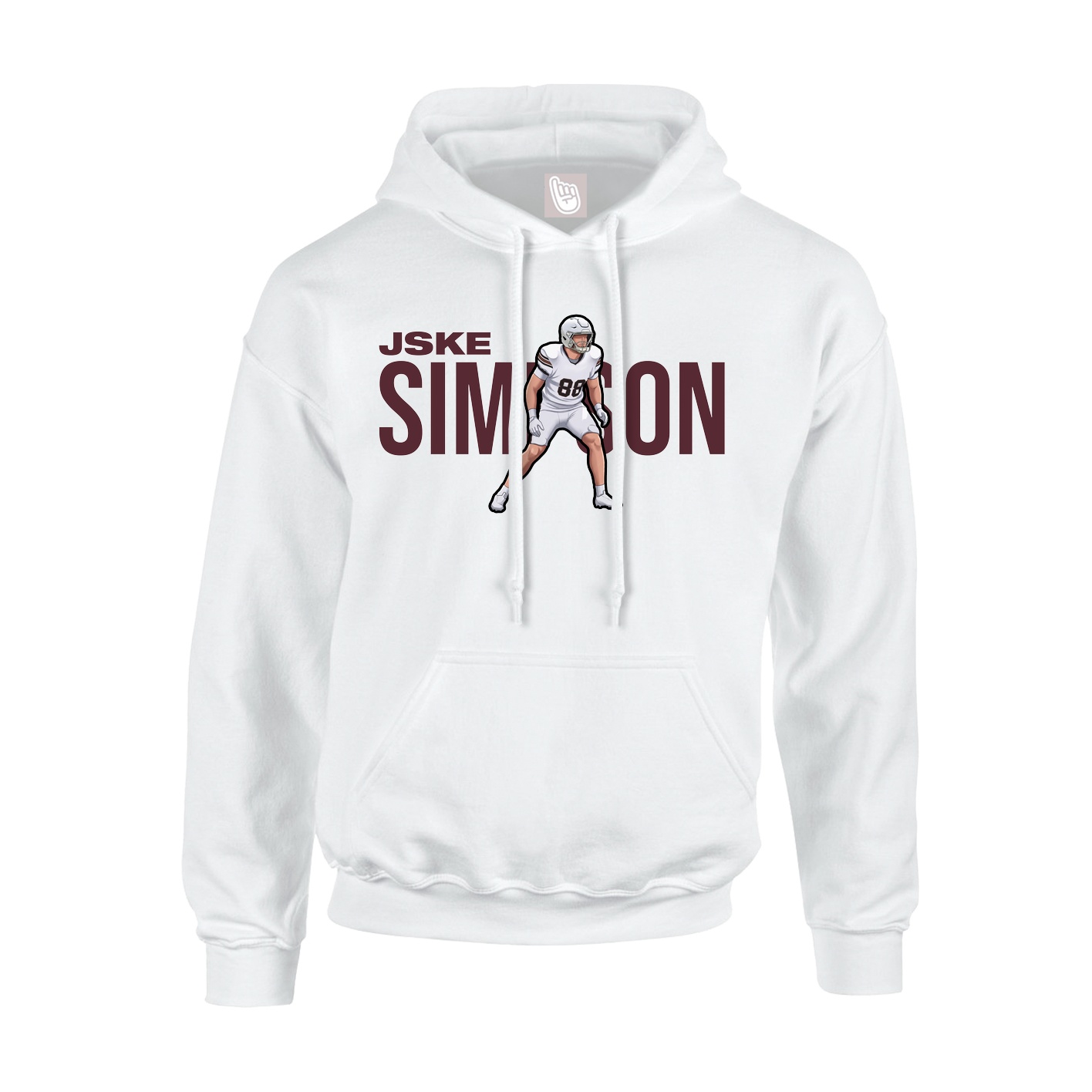Hoodie — Player Name in White