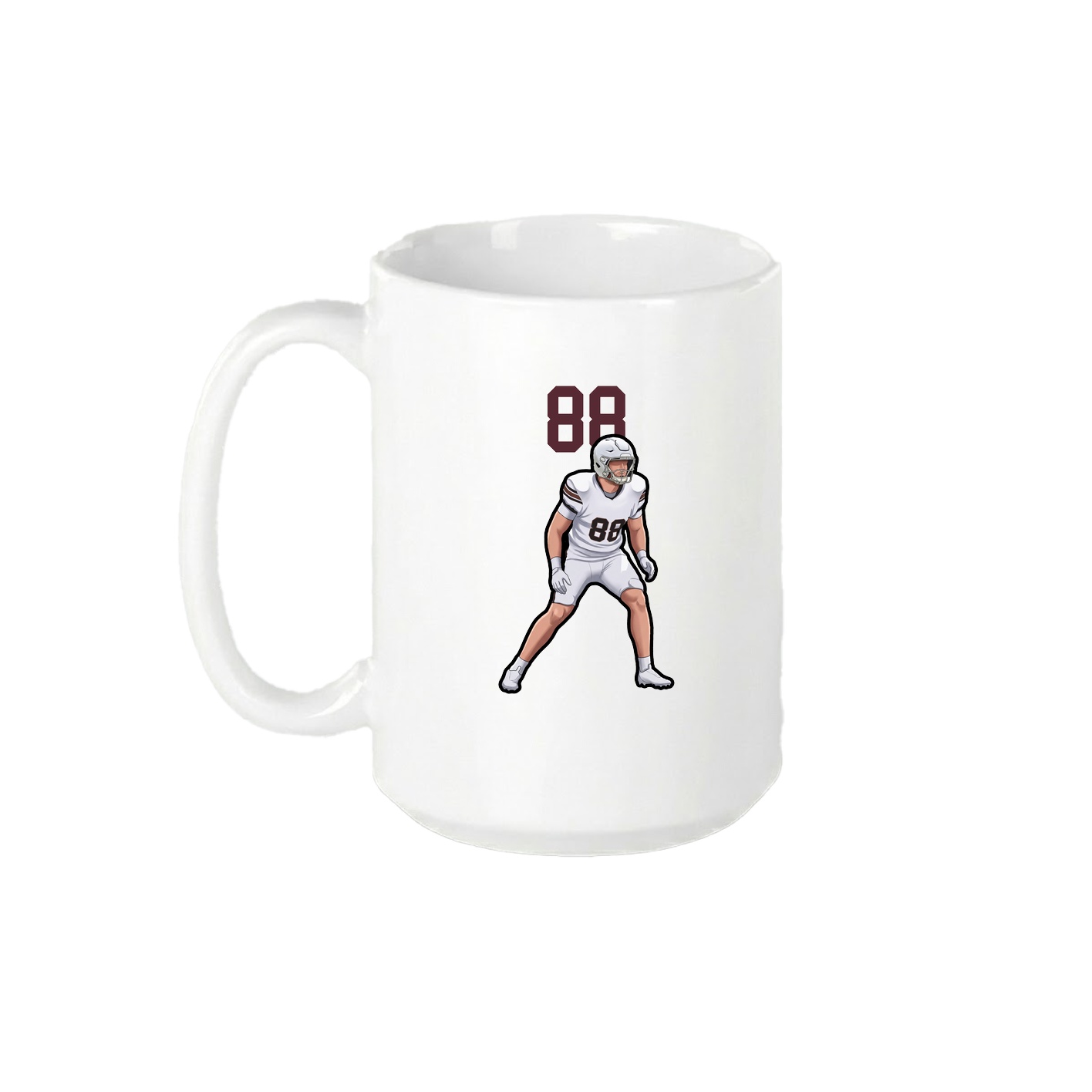 15oz Coffee Mug — Number Top in White
