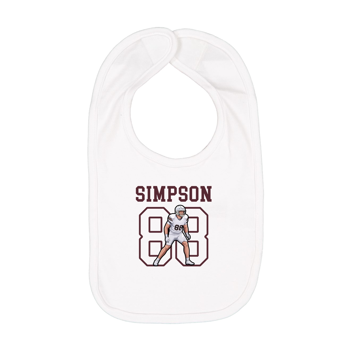Infant Bib — Shirsey in White