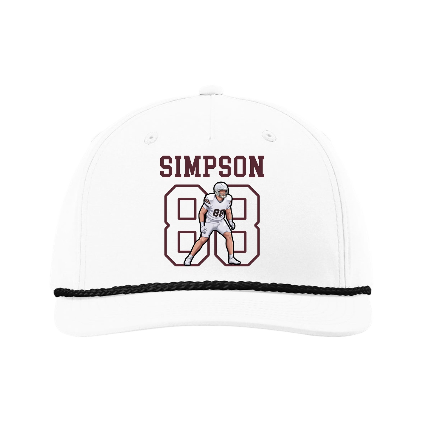 Five-Panel Classic Rope Cap — Shirsey in White