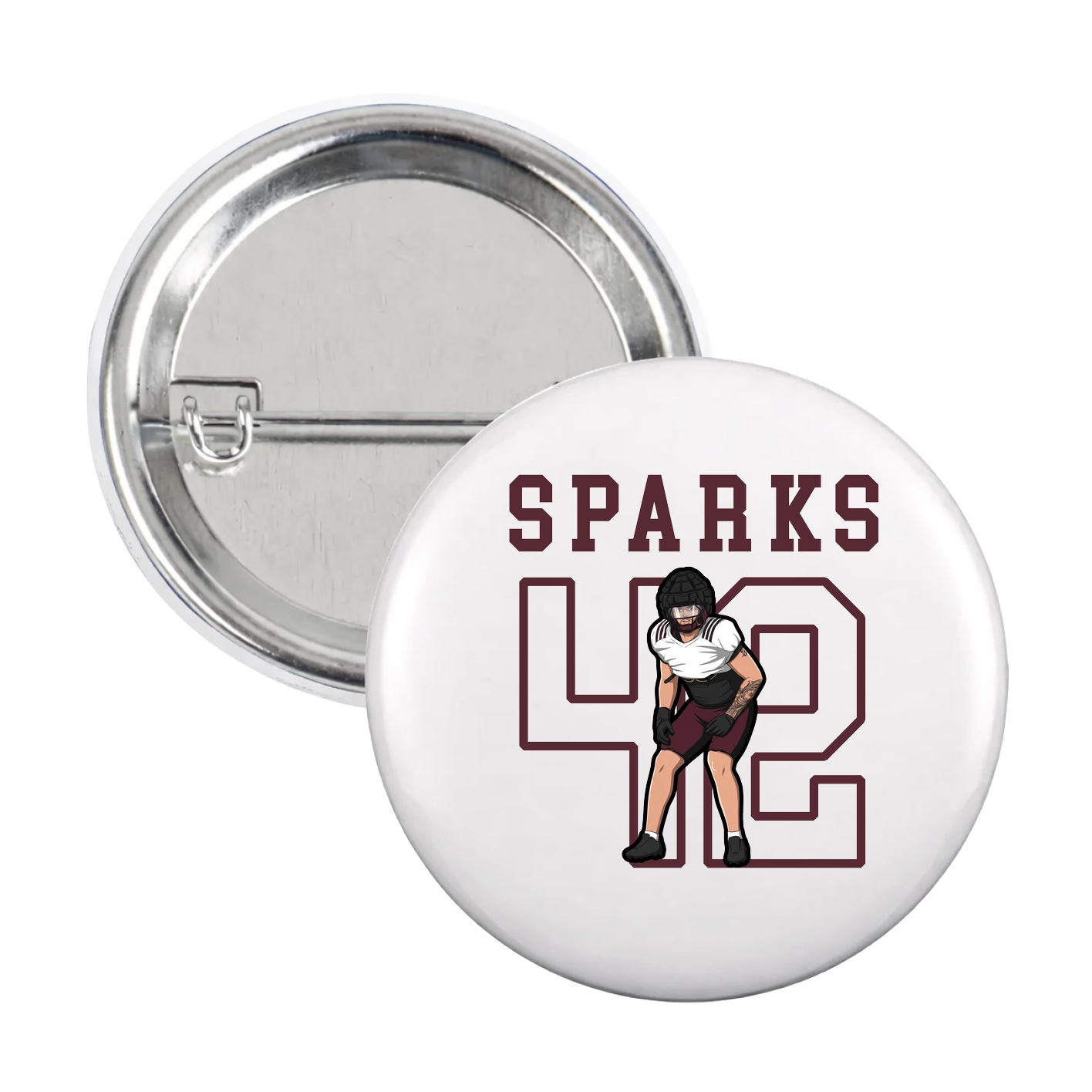 Game Day Button — Shirsey in White