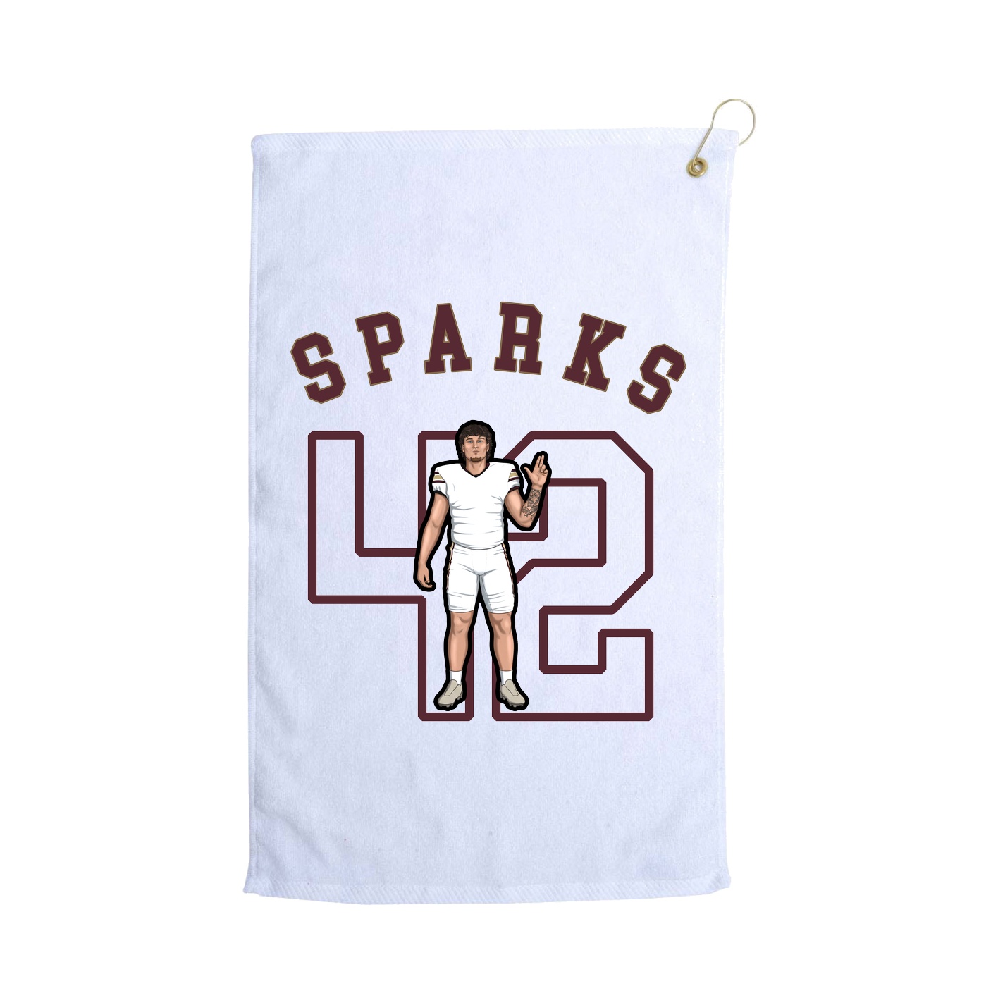 Golf Towel — Shirsey Arch in White