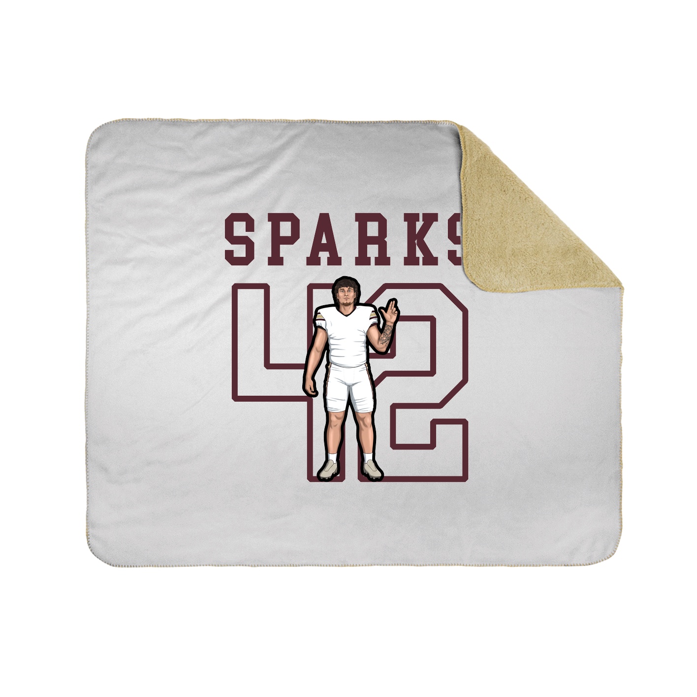 Throw Blanket — Shirsey in White