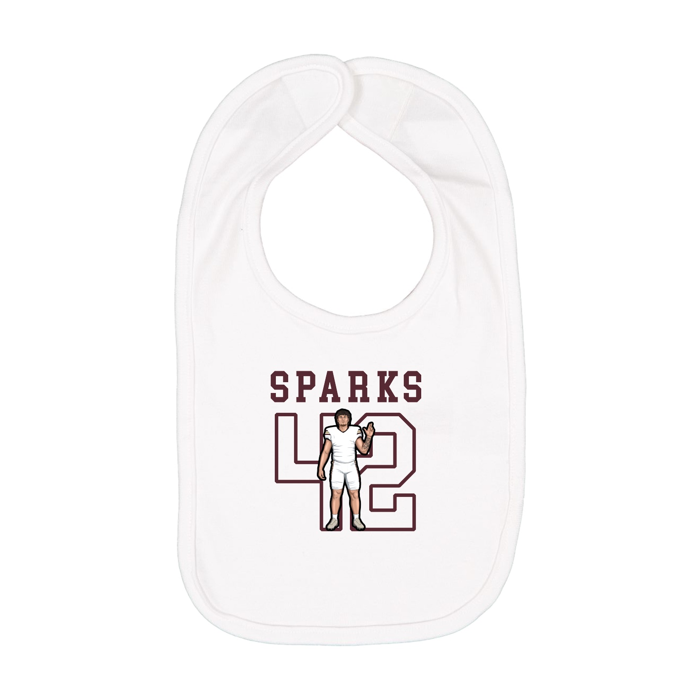 Infant Bib — Shirsey in White