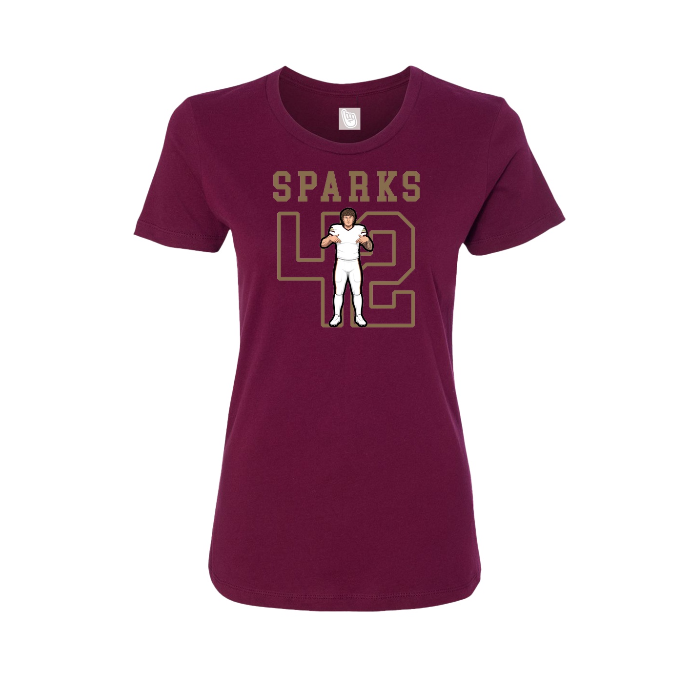 Fitted Women's Tee — Shirsey in Maroon