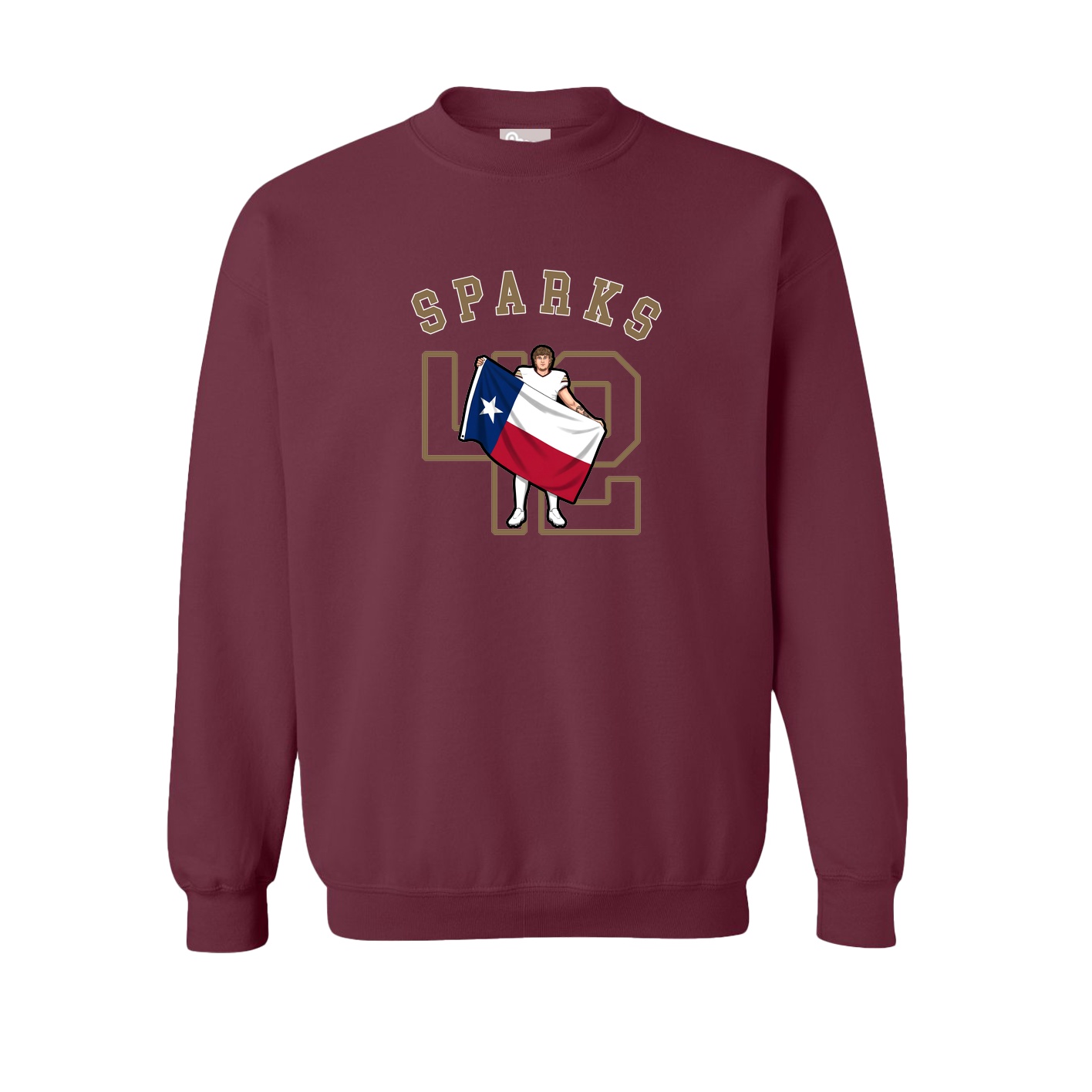 Fleece Crew — Shirsey Arch in Maroon