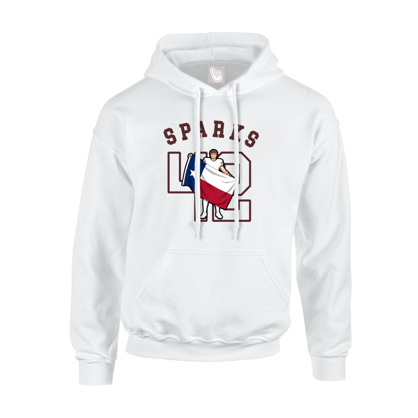 Youth Hoodie — Shirsey Arch in White