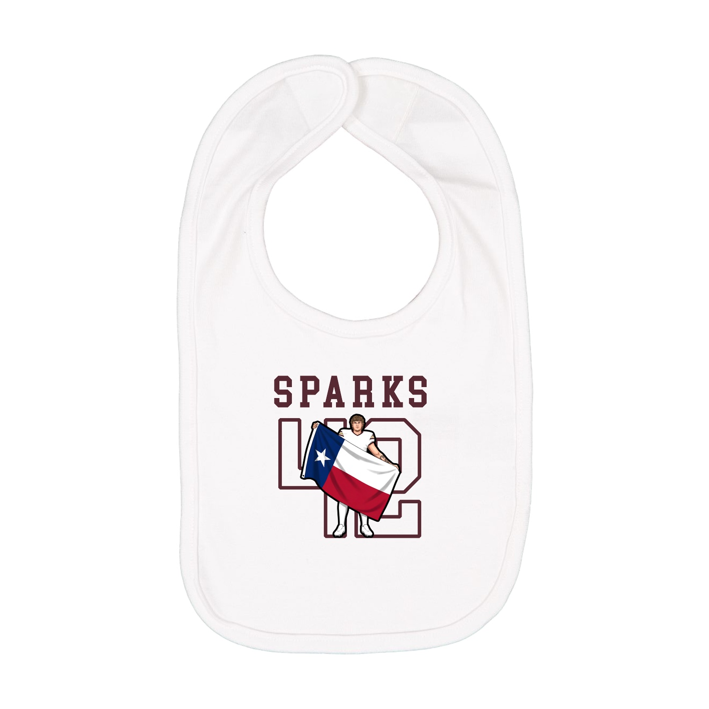 Infant Bib — Shirsey in White