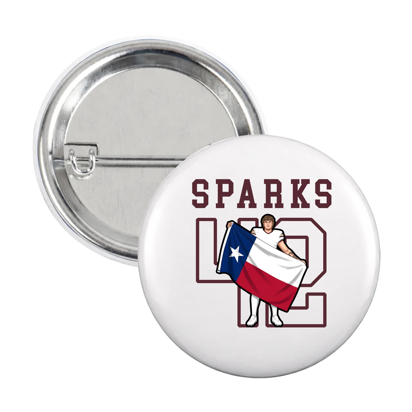 Game Day Button — Shirsey in White
