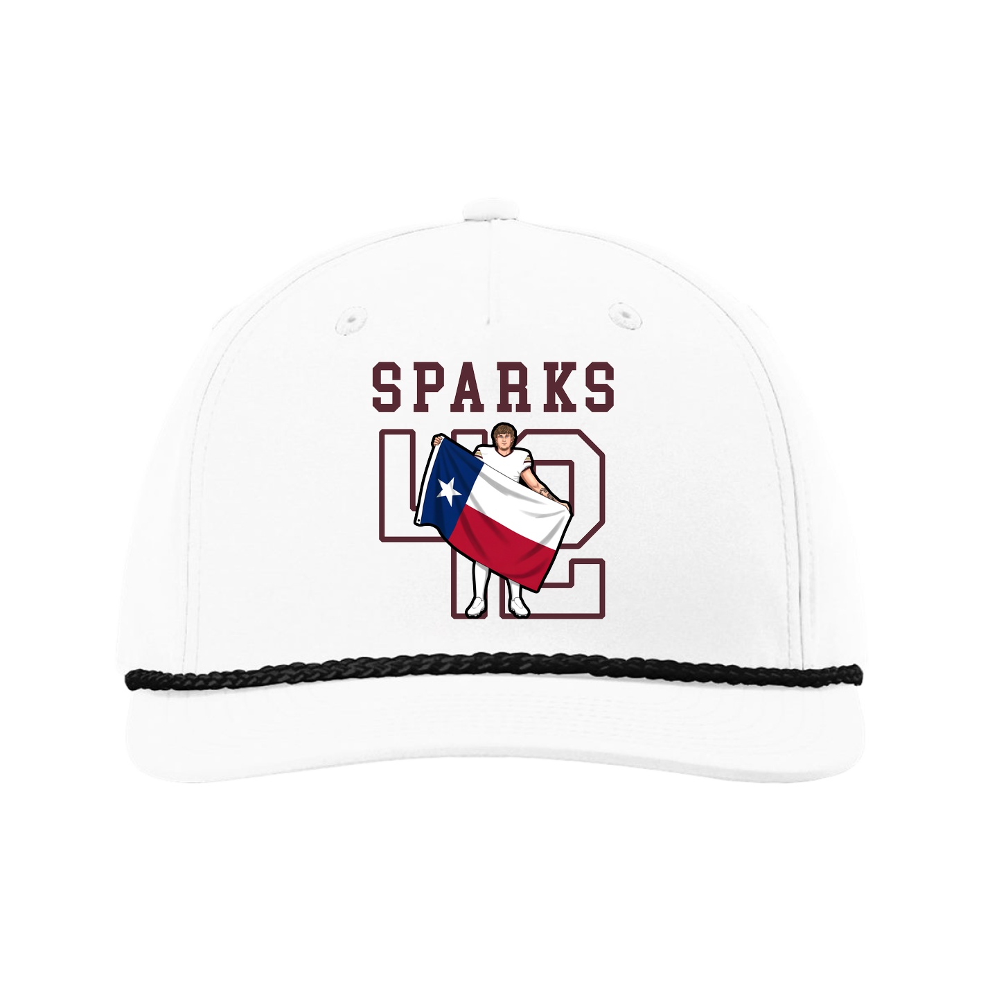 Five-Panel Classic Rope Cap — Shirsey in White