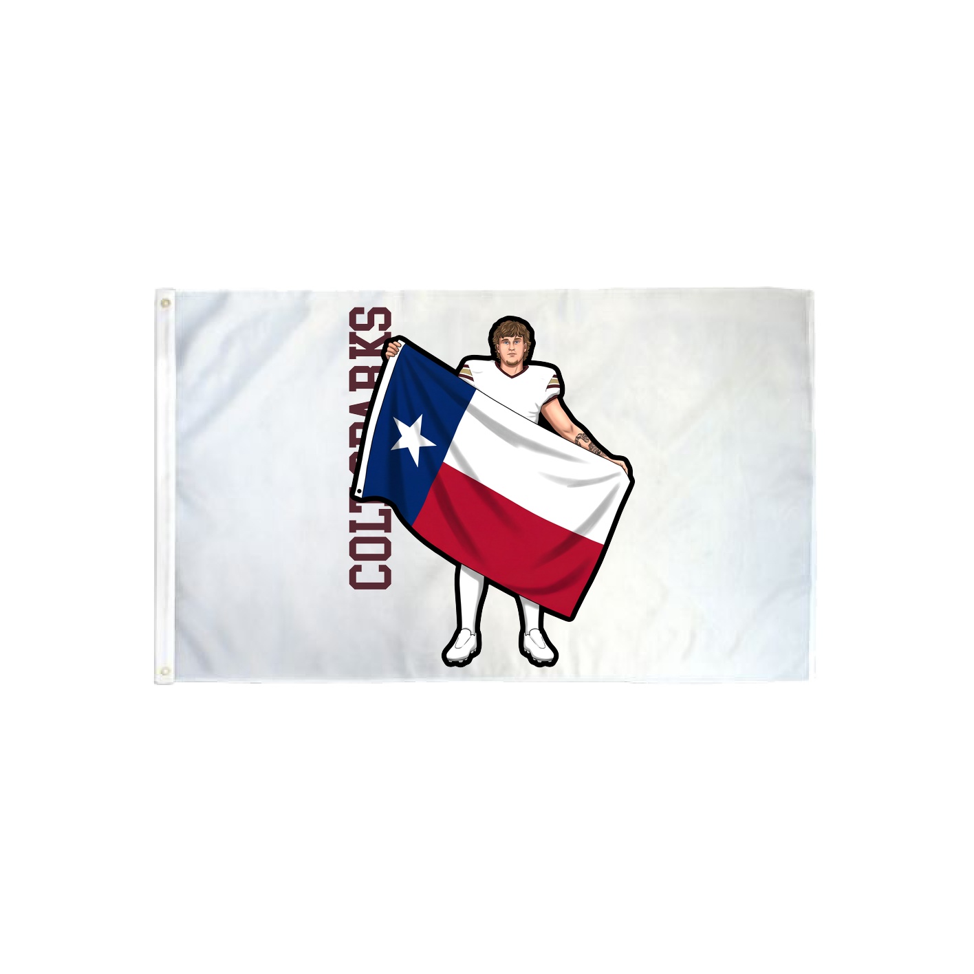 3x5 Flag — Name Vertical in Classic