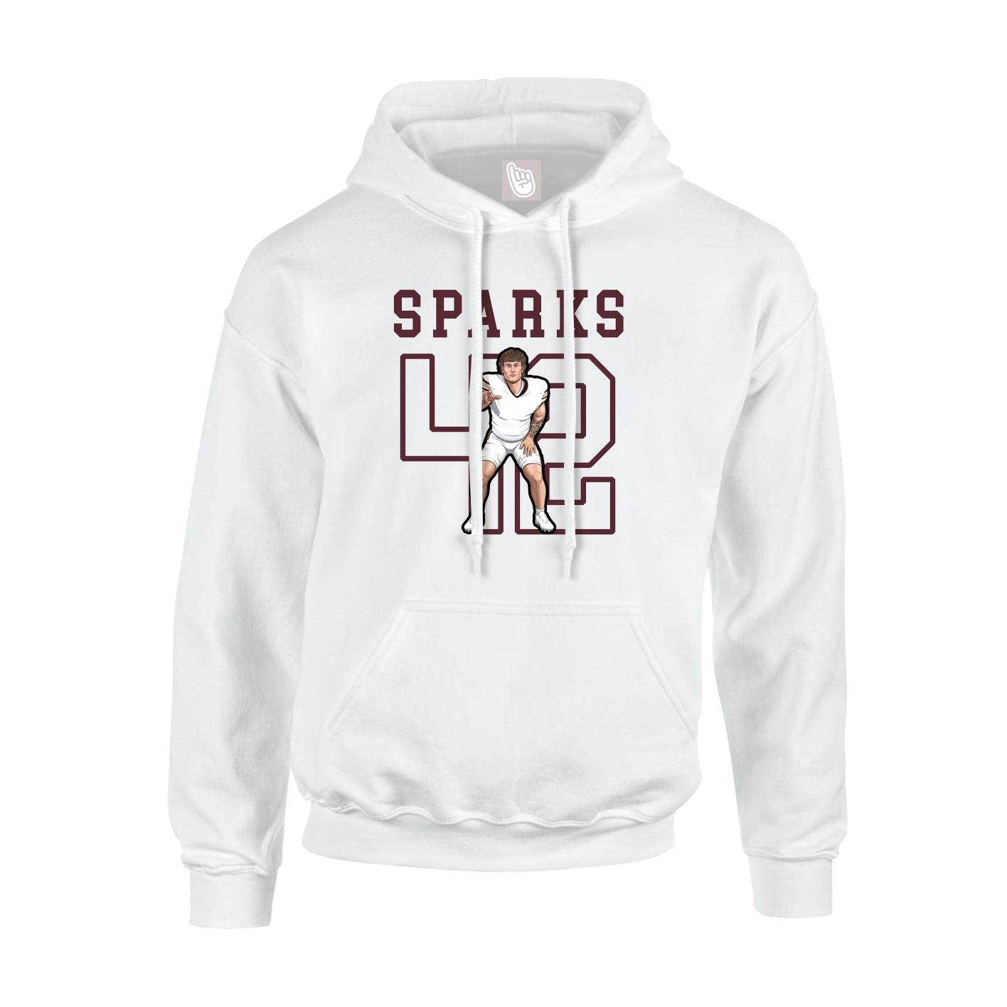 Hoodie — Shirsey in White