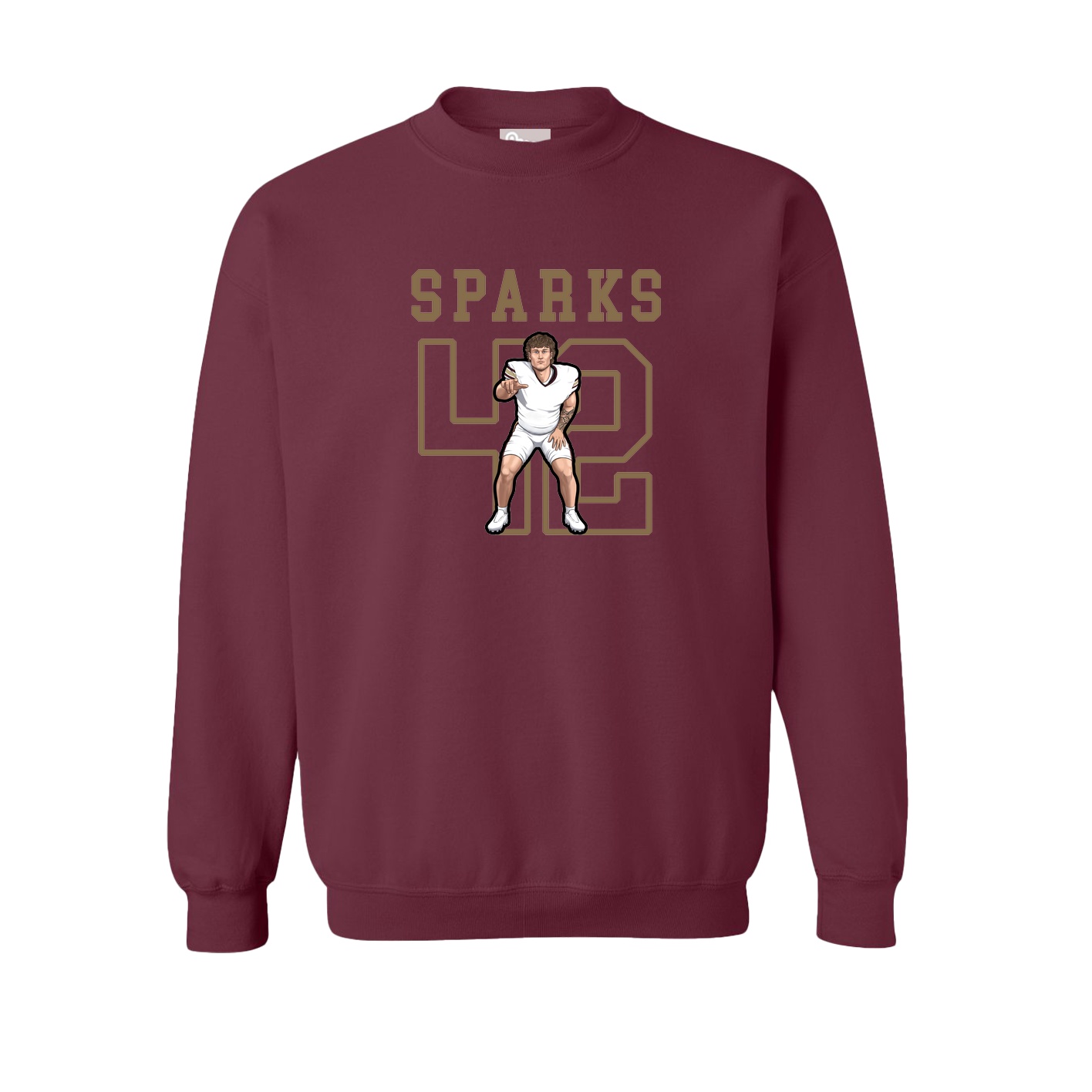Fleece Crew — Shirsey in Maroon