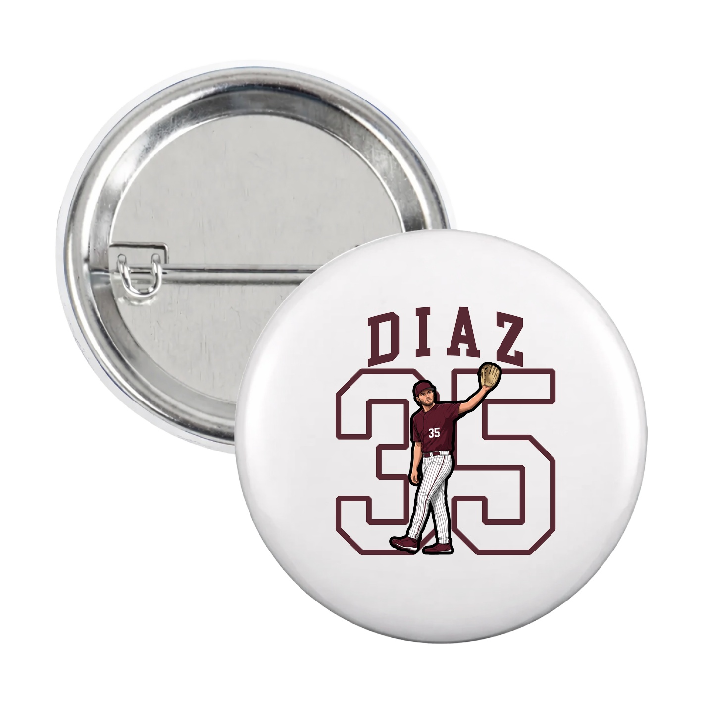 Game Day Button — Shirsey in White