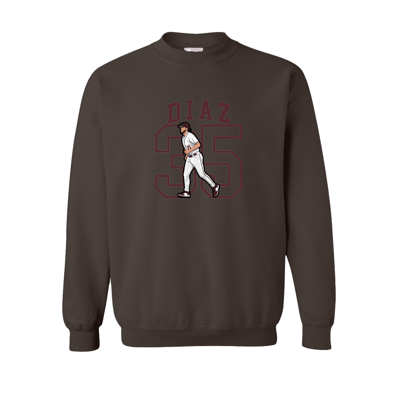 Fleece Crew — Shirsey in Brown