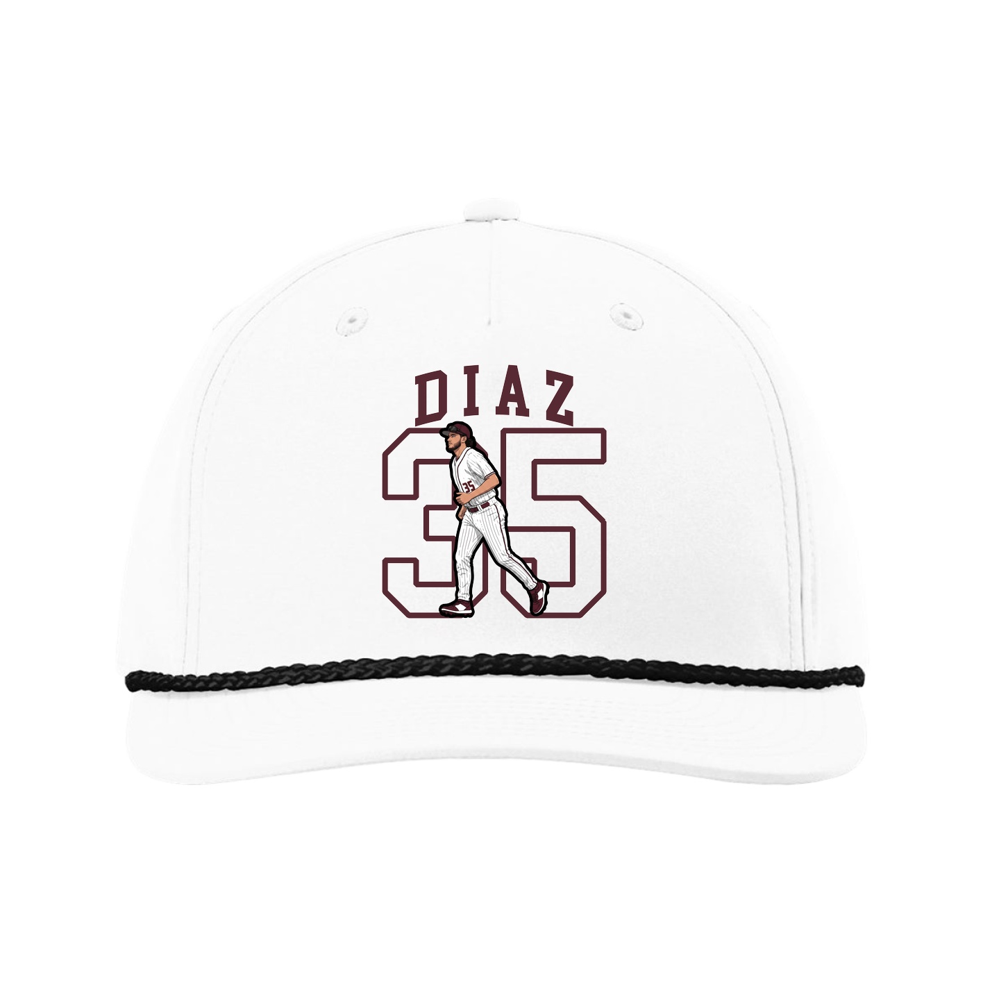 Five-Panel Classic Rope Cap — Shirsey in White