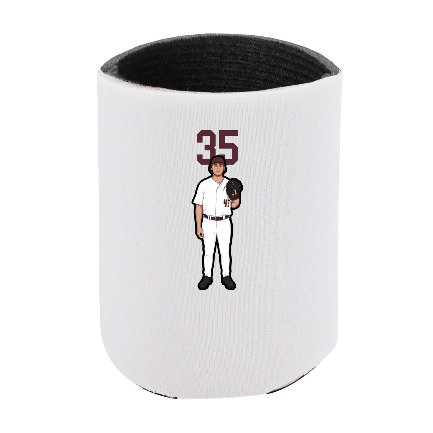 Can Holder — Number Top in White