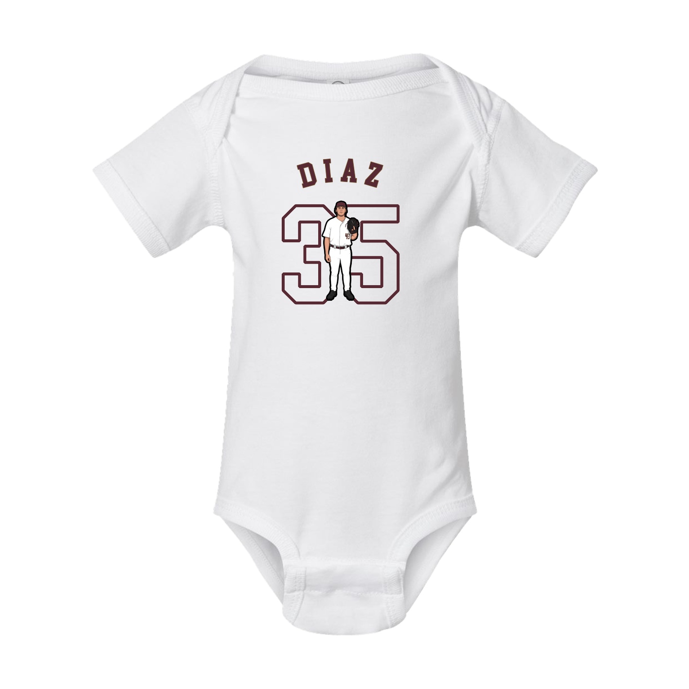 Baby Onesie — Shirsey Arch in White